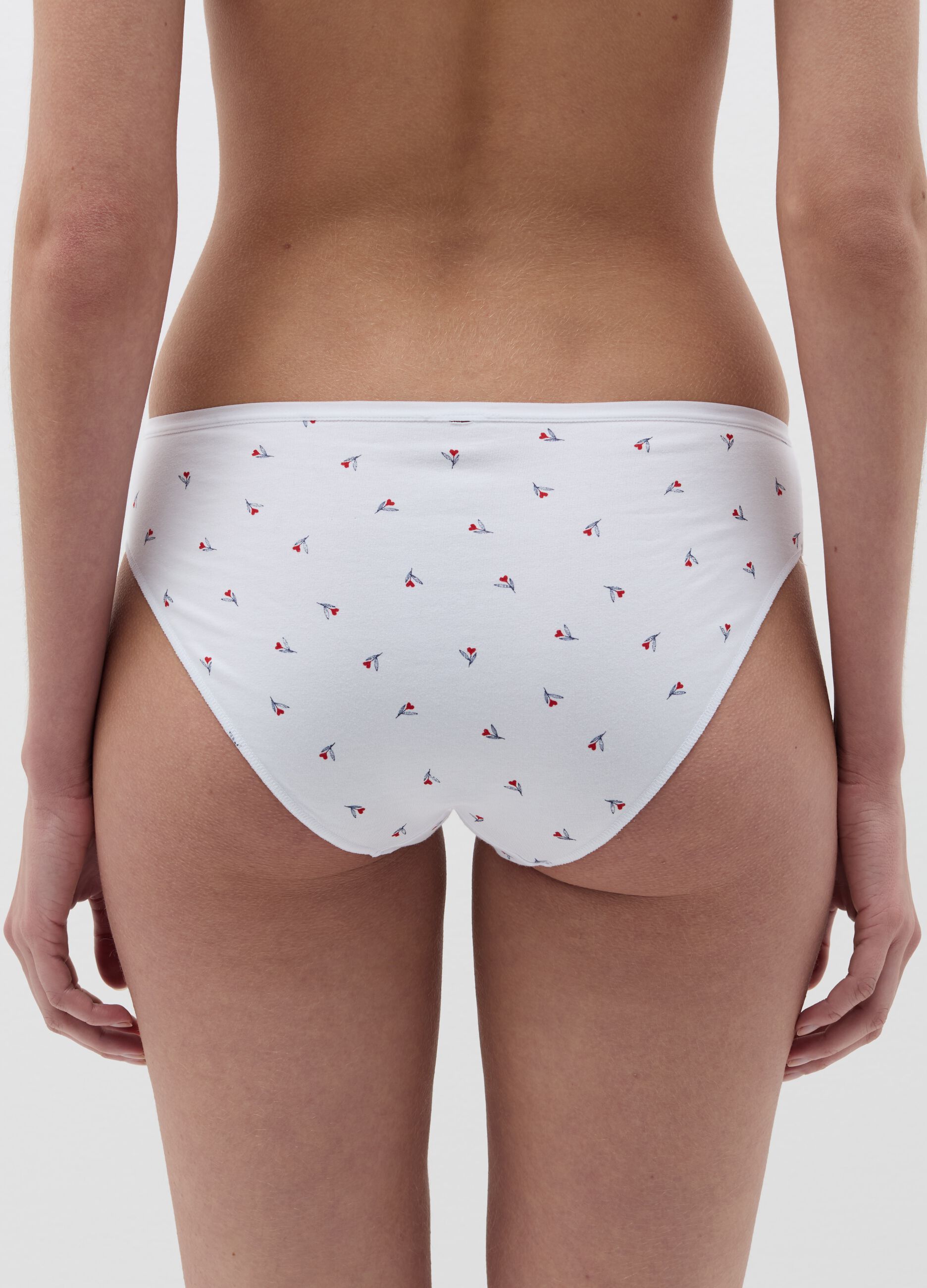 Five-pack briefs in stretch viscose and cotton