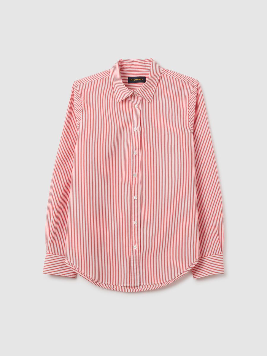 Camicia in puro cotone multicolor regular fit_0