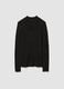 Black cotton blend sweater regular fit_4