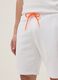 White cotton-blend Bermuda shorts with elasticated waistband_3