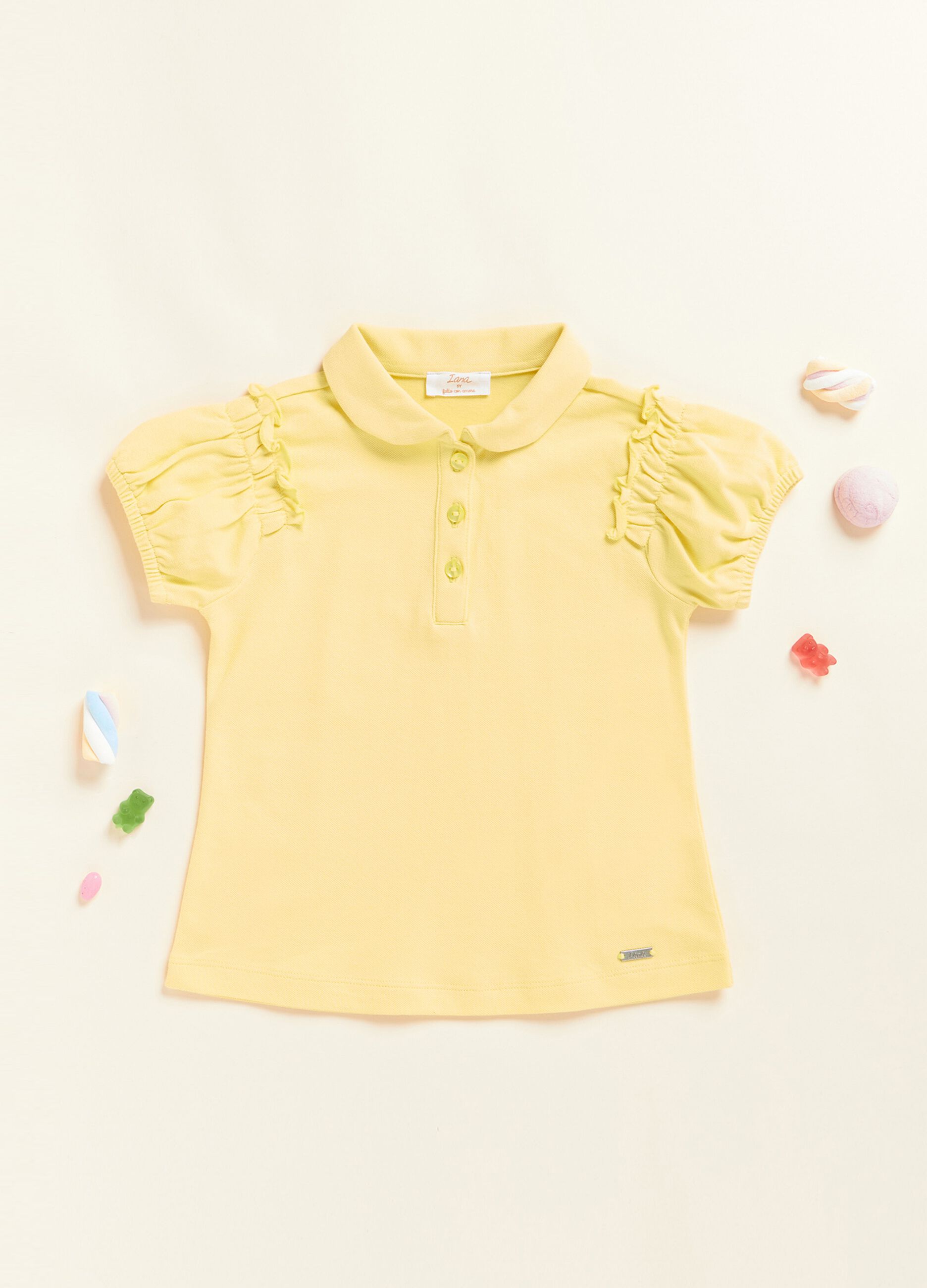 IANA micro cotton piquet polo shirt