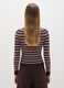 Brown Striped Turtleneck Sweater_2