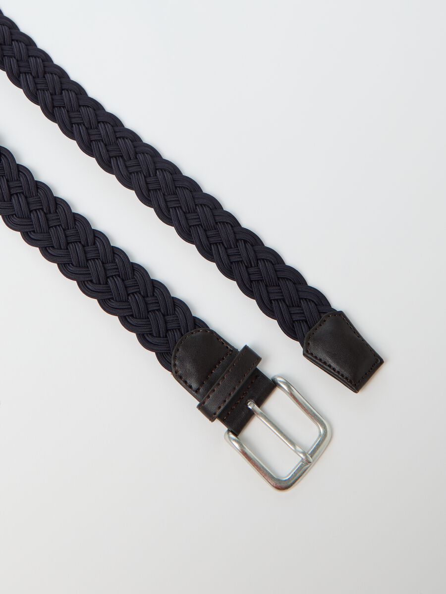 Blue woven belt_1