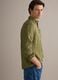 Green pure linen shirt with button-down collar, regular fit_0