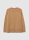 Beige wool blend oversized pullover_4