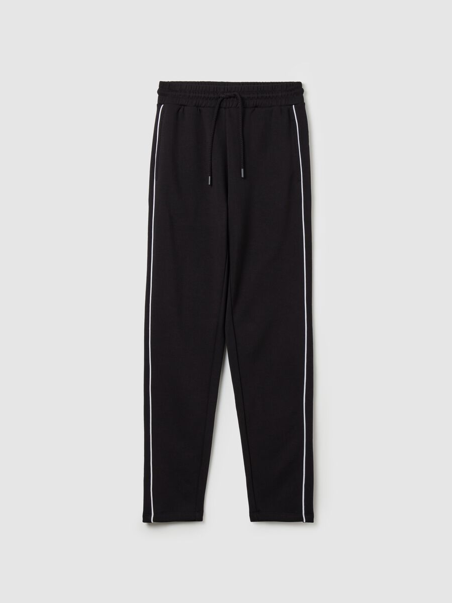 Essential joggers with striped edging_4