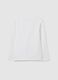 Girls' white regular fit stretchy cotton top_1