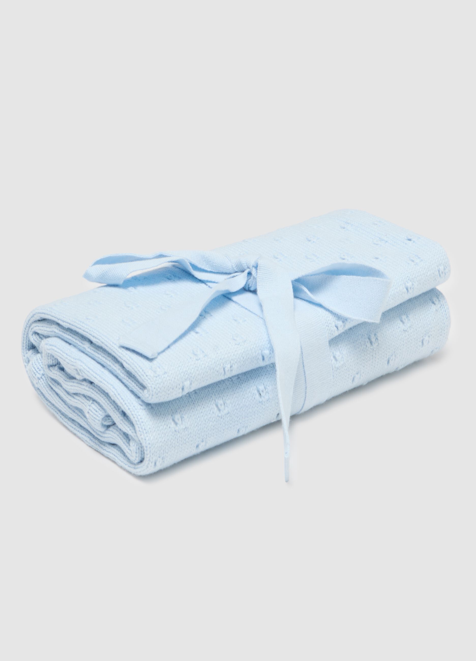 Baby Blue Cotton Blanket