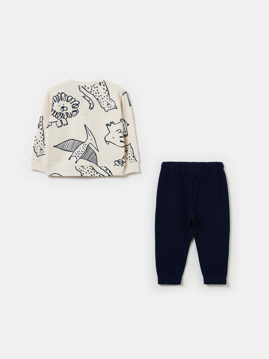 French terry jogging set with print_1