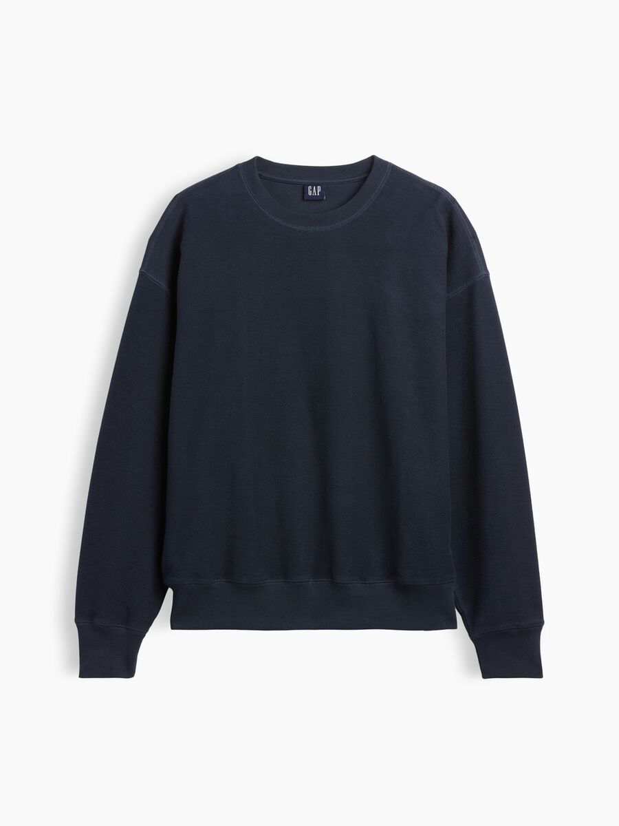 Blue sweatshirt in pure cotton_3