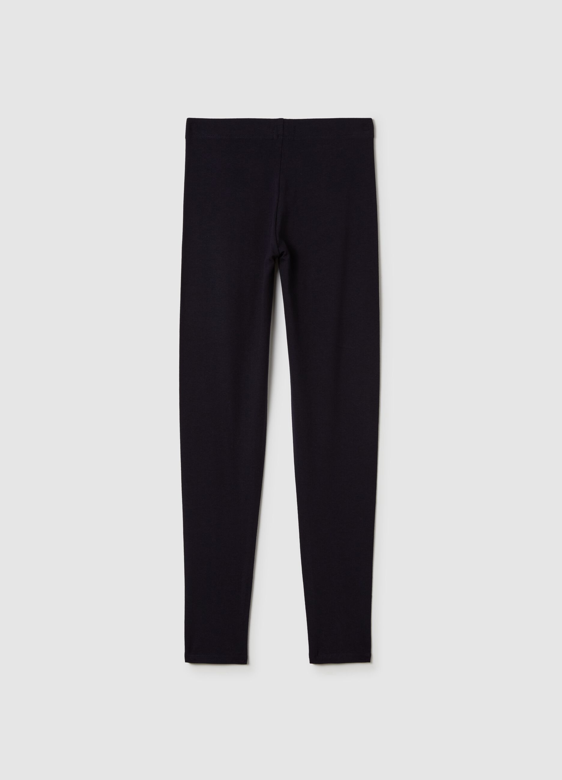 Printed stretch cotton leggings