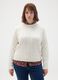 White Pullover in Acrylic and Wool Blend_0