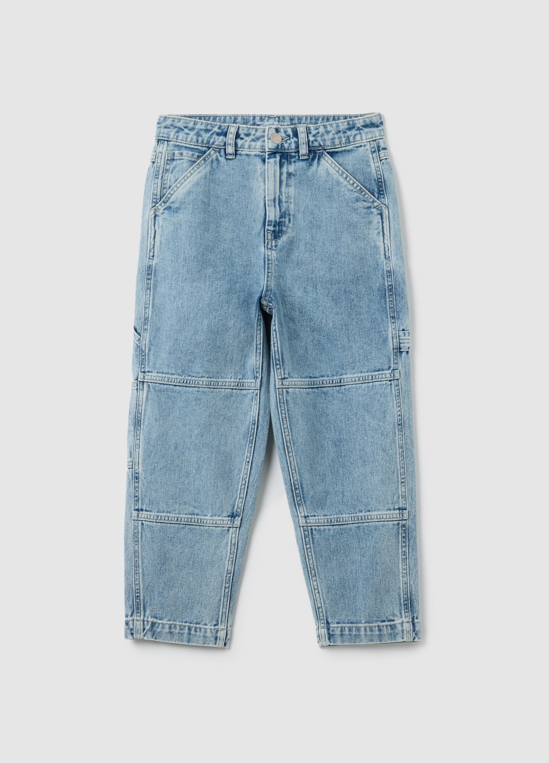 Boys' jeans in pure cotton denim, regular fit