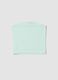 Girls&rsquo; fitted green bandeau top in stretch cotton_4