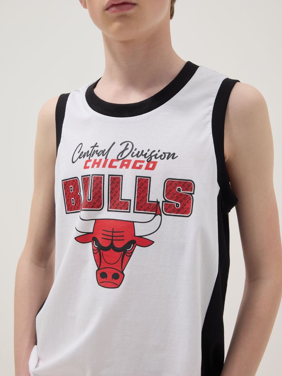 Canotta multicolor in puro cotone da ragazzo relaxed fit Chicago Bulls_2