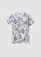 White pure cotton short-sleeve T-shirt_0
