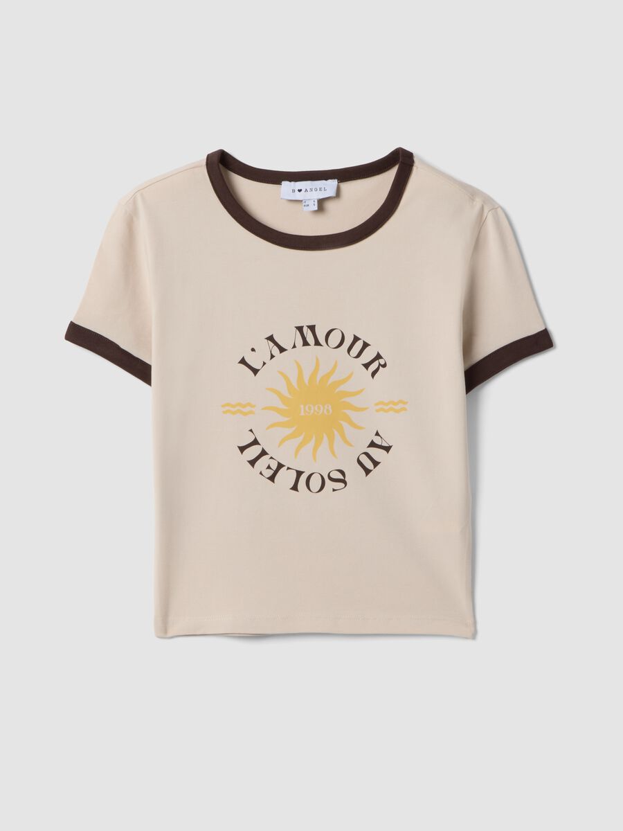 White stretch cotton regular-fit T-shirt with print_4