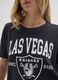 Black pure cotton regular fit Las Vegas Raiders T-shirt_3