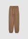 Brown Cotton Jogger Trousers_3