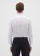 Men's white cotton blend slim fit easy iron shirt_3