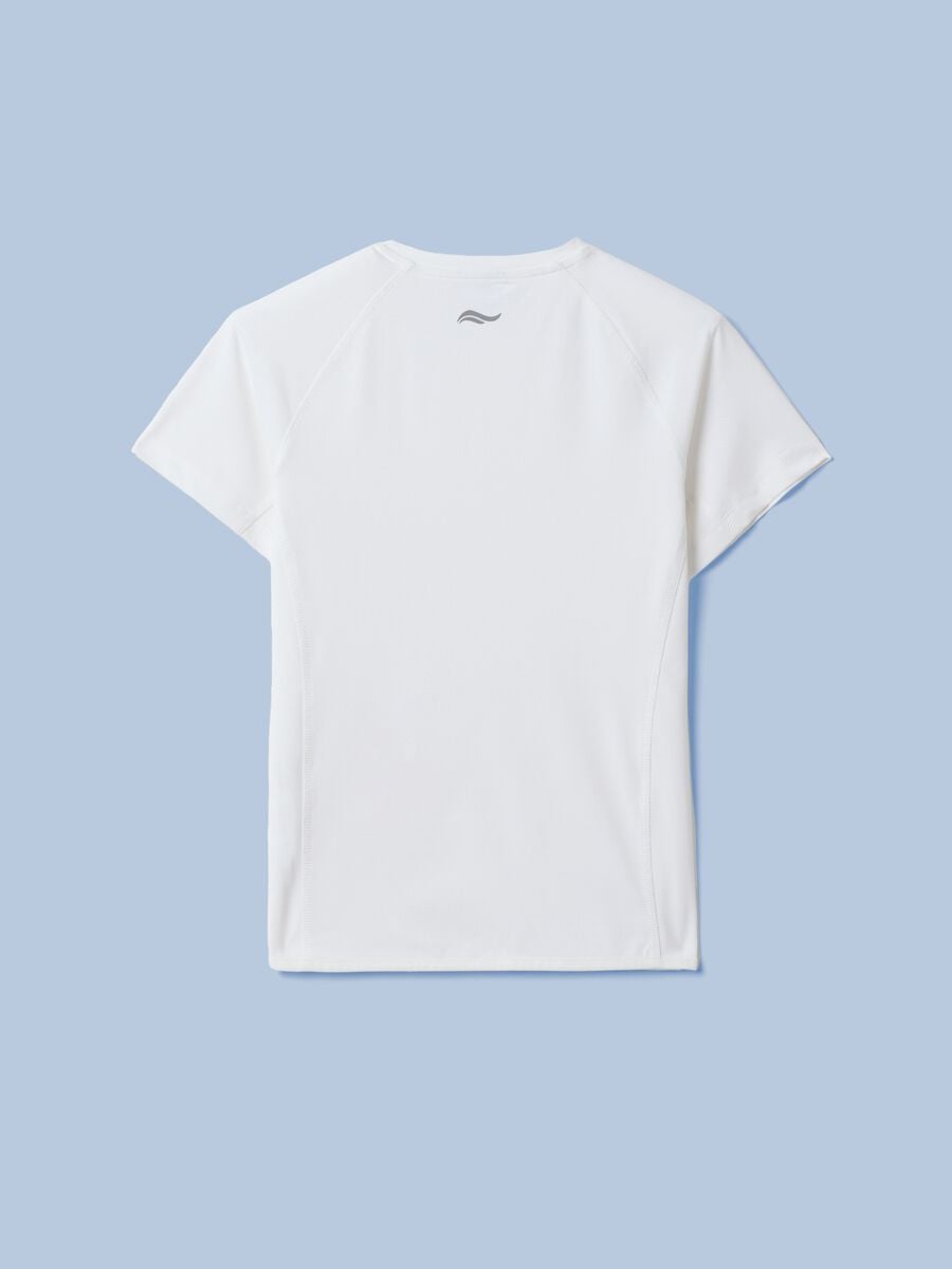 T-shirt tecnica ALTAVIA SAILING bianca in tessuto elasticizzato_5