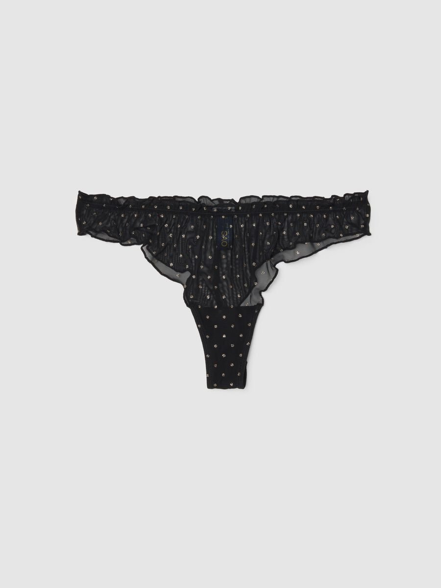 Black polka dot Brazilian briefs_4