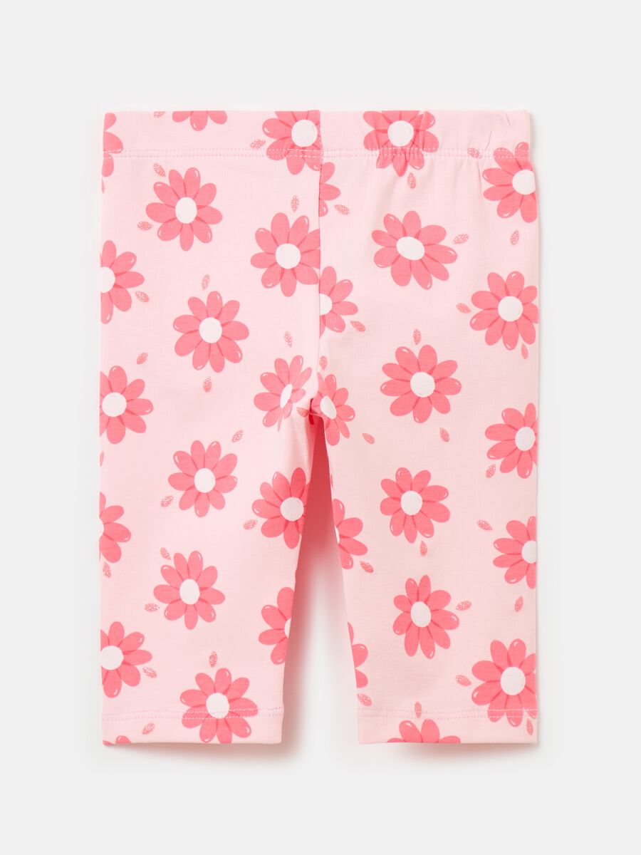 Three-quarter leggings with print_1