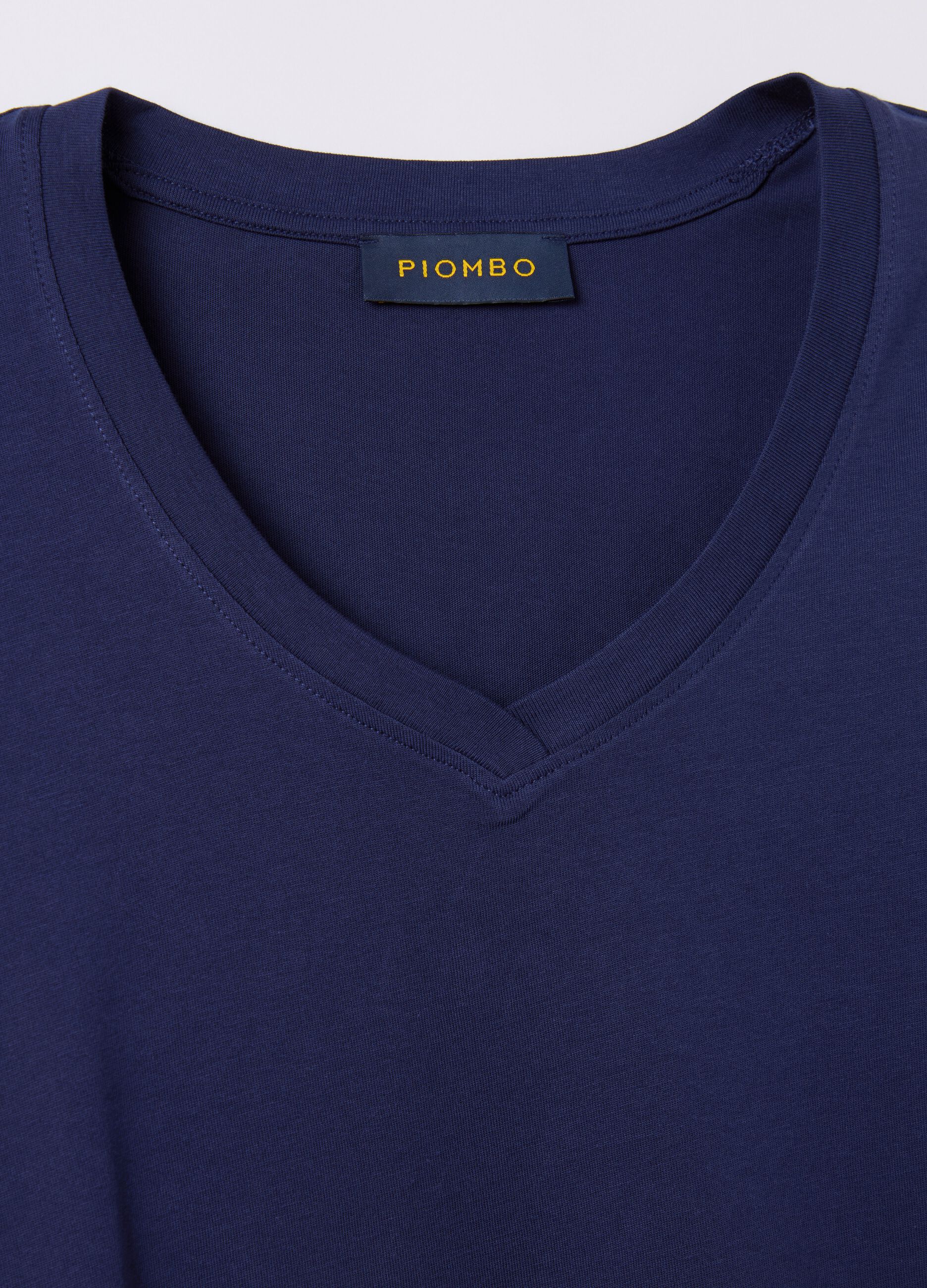 Cotton V-neck T-shirt