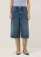 Baggy shorts in pure blue denim cotton_1