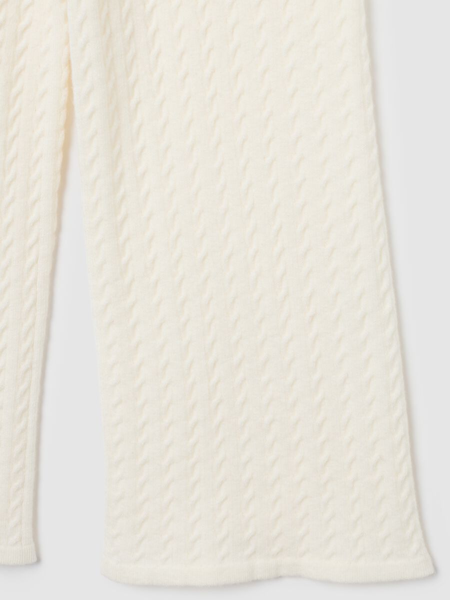 White Acrylic Blend Leggings_2