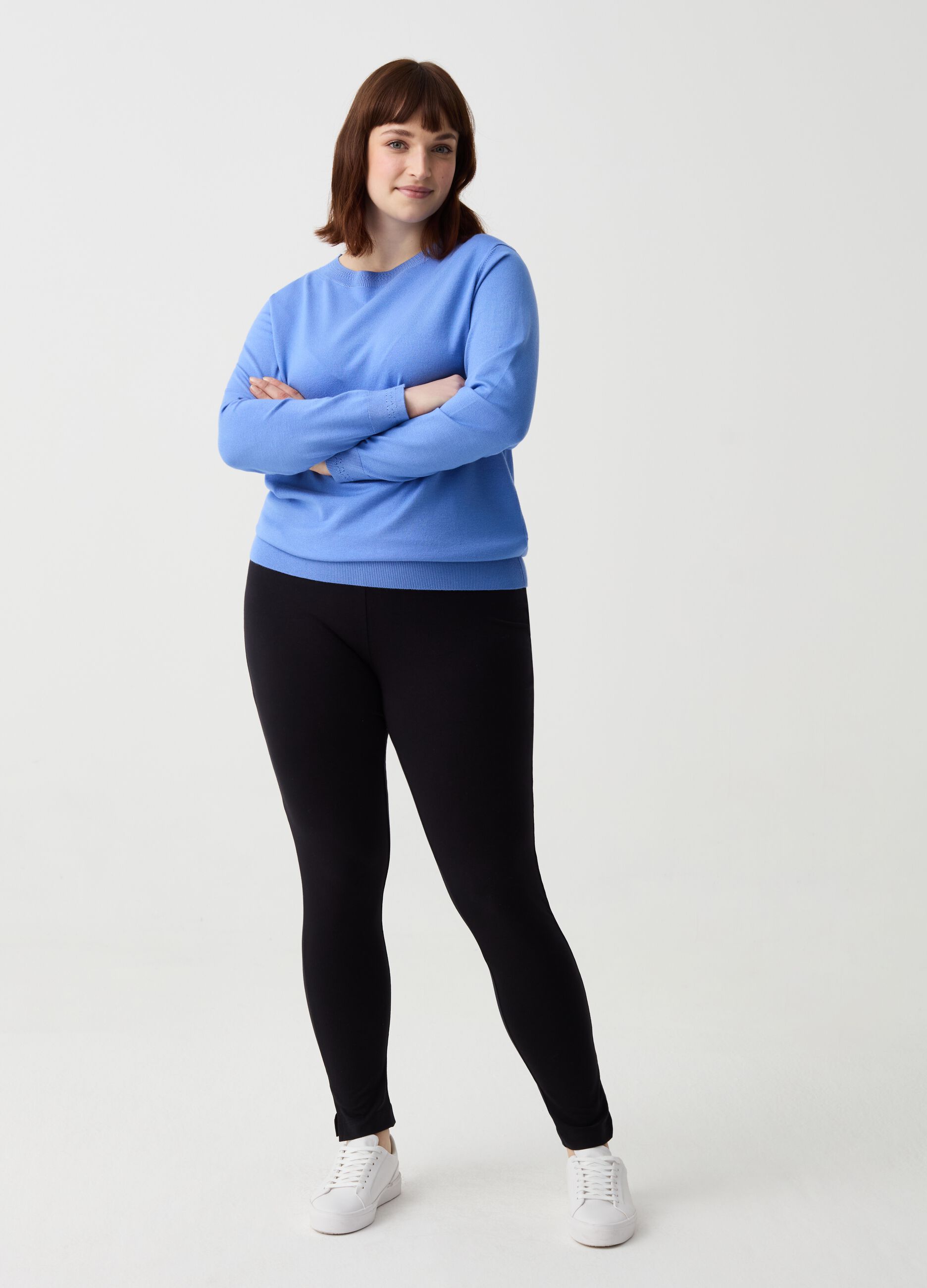 Curvy leggings with splits