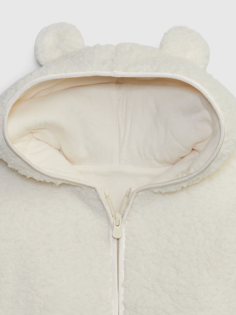 Full-zip in sherpa con orecchie_2