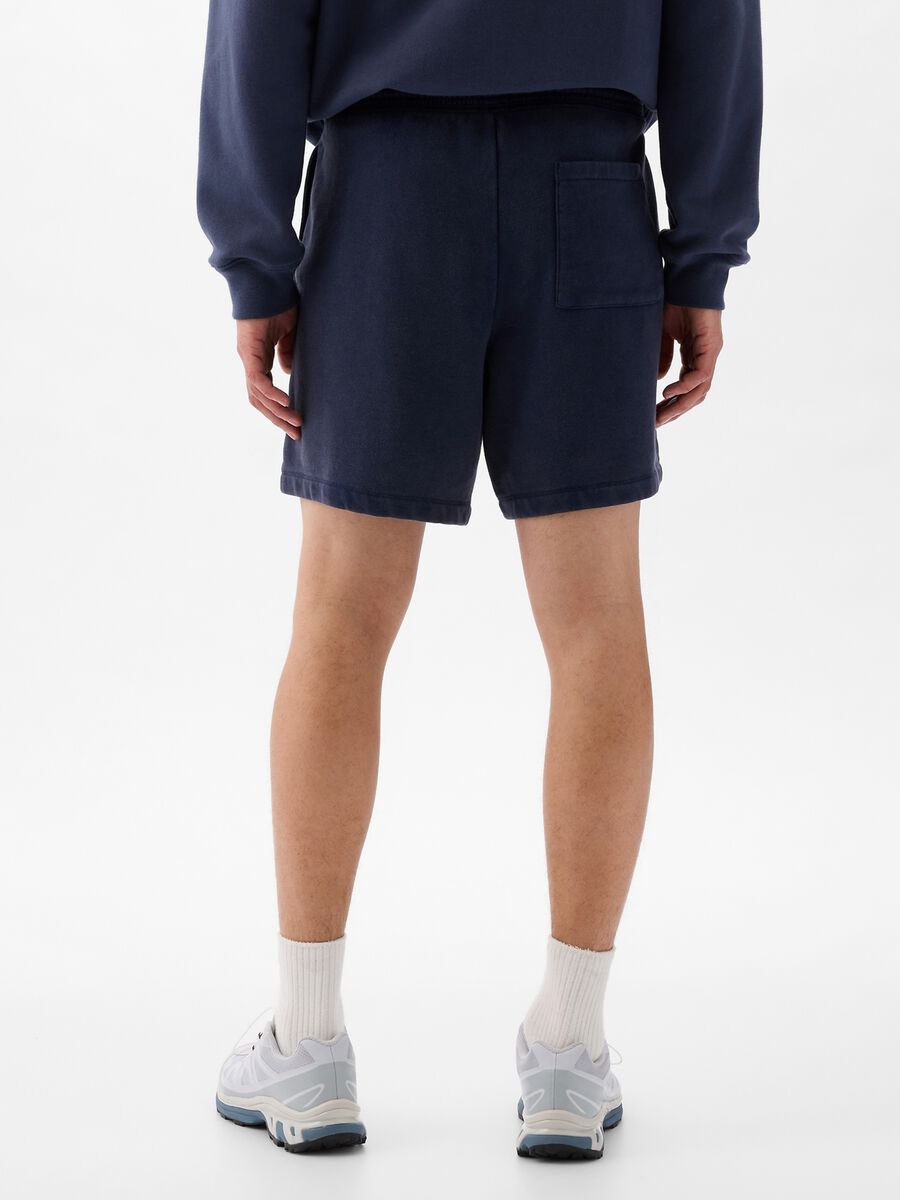 Bermuda jogger in felpa con coulisse_2