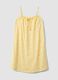Yellow pure cotton nightdress with straps and lemon print_4