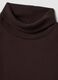 Felpa marrone in misto cotone fleece a girocollo regular fit_1
