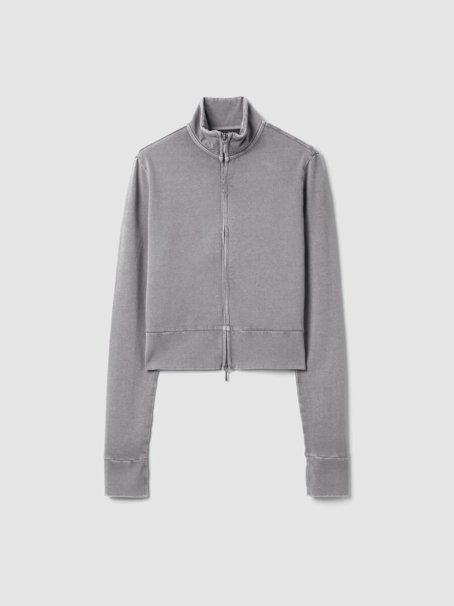 Fitted Full-Zip Vintage Grey _4