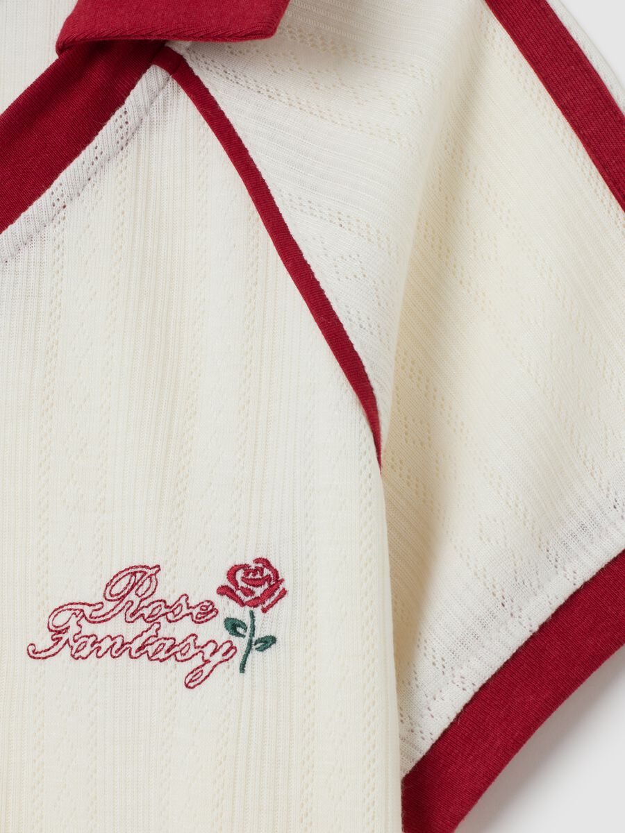 Mixed Polo with Multicolour Embroidery_5