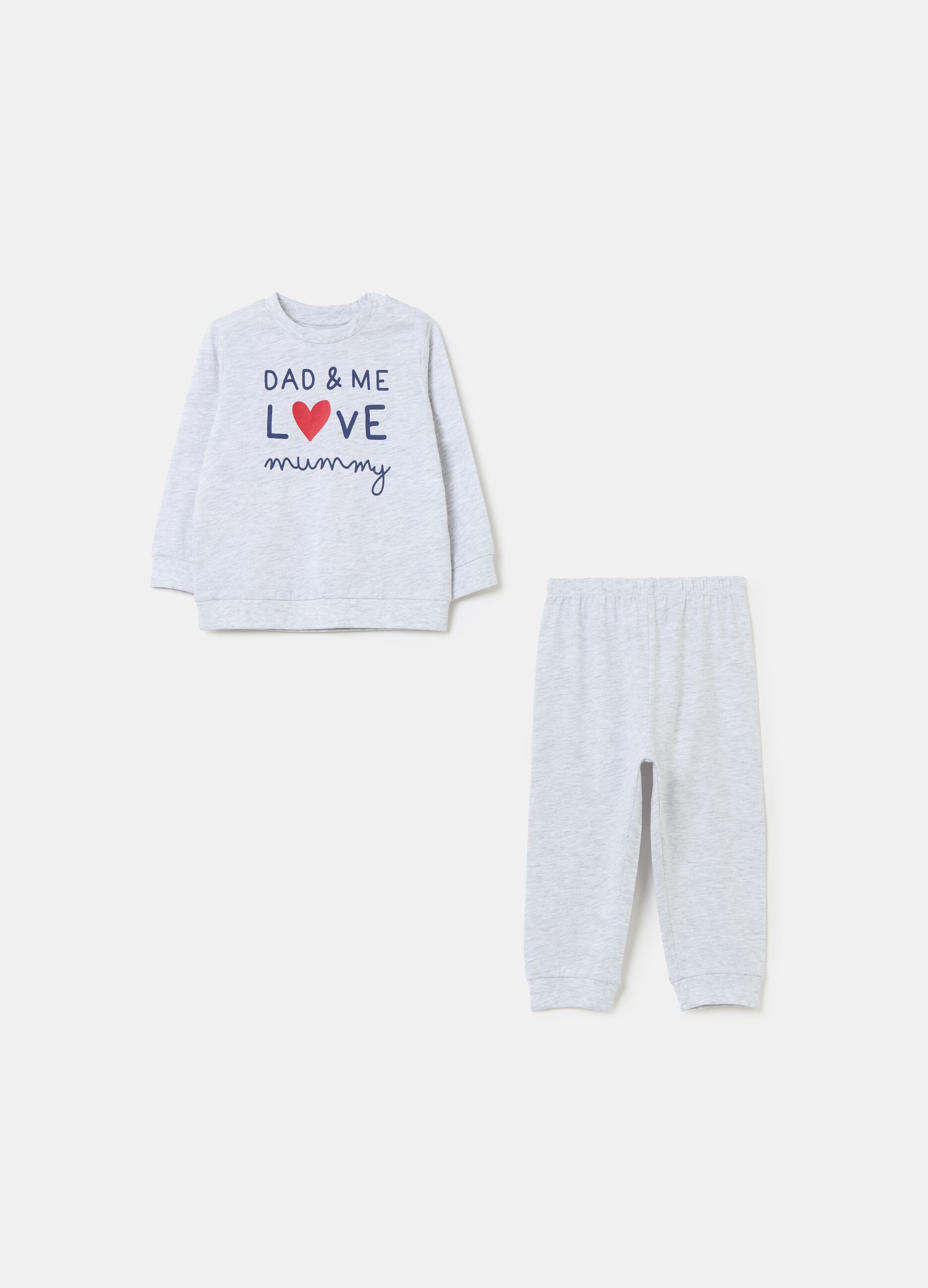 Long pyjamas with Mum & Dad print