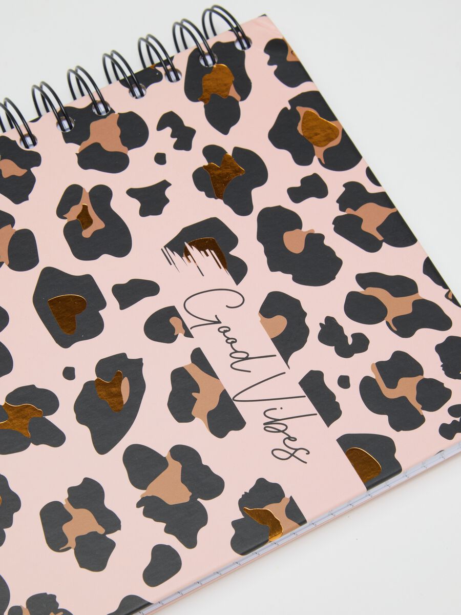 Leopard Print Black Paper Diary_2