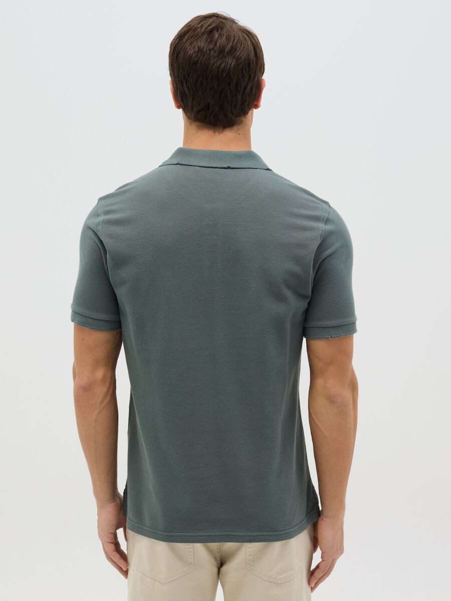100% cotton piqué polo shirt_2