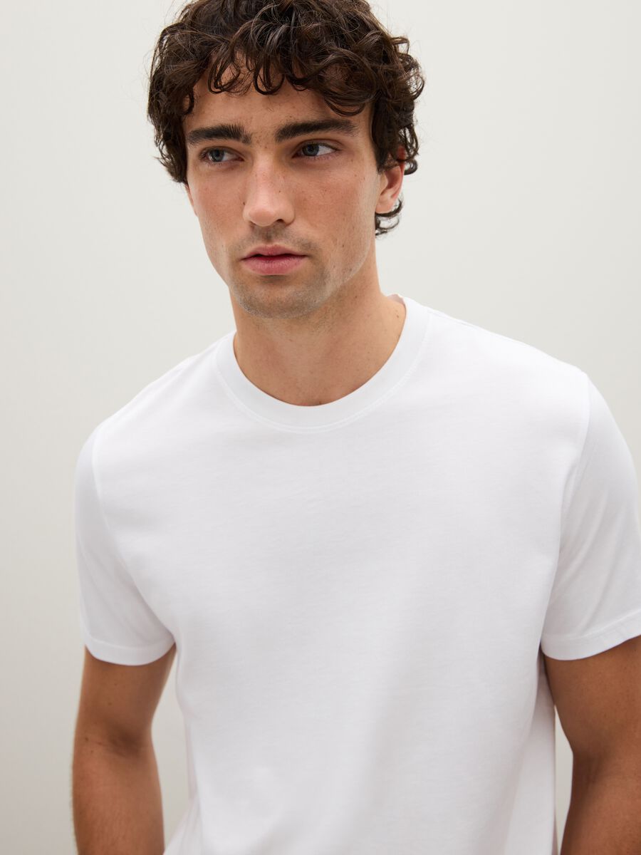 White pure cotton T-shirt_2