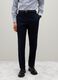 Regular Fit Blue Mixed Trousers_1