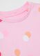 Pink T-shirt in cotton with print_2