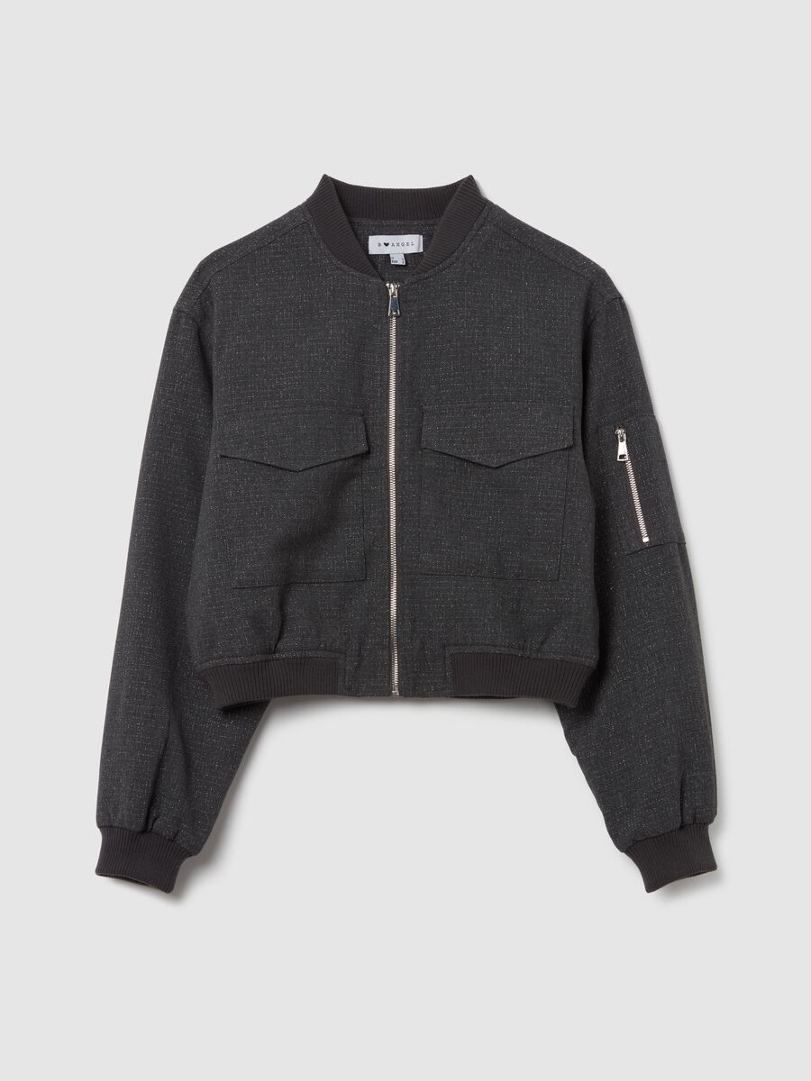Bomber con lurex full-zip_4