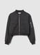 Full-zip bomber jacket with lurex_4