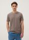 T-shirt in cotone elasticizzato grigia slim fit_0