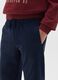 Boys' blue pure cotton jogger trousers in regular fit_2