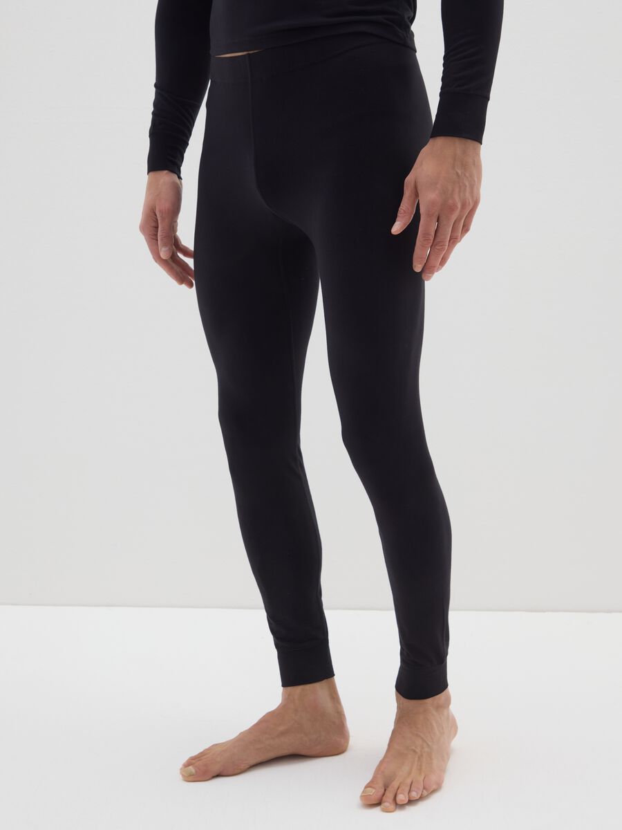 Black Regular Fit Leggings_3