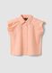 Girls' regular fit pink pure cotton blouse_3