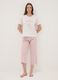 Pantaloni pigiama rosa in puro cotone organico_0